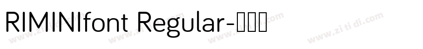 RIMINIfont Regular字体转换